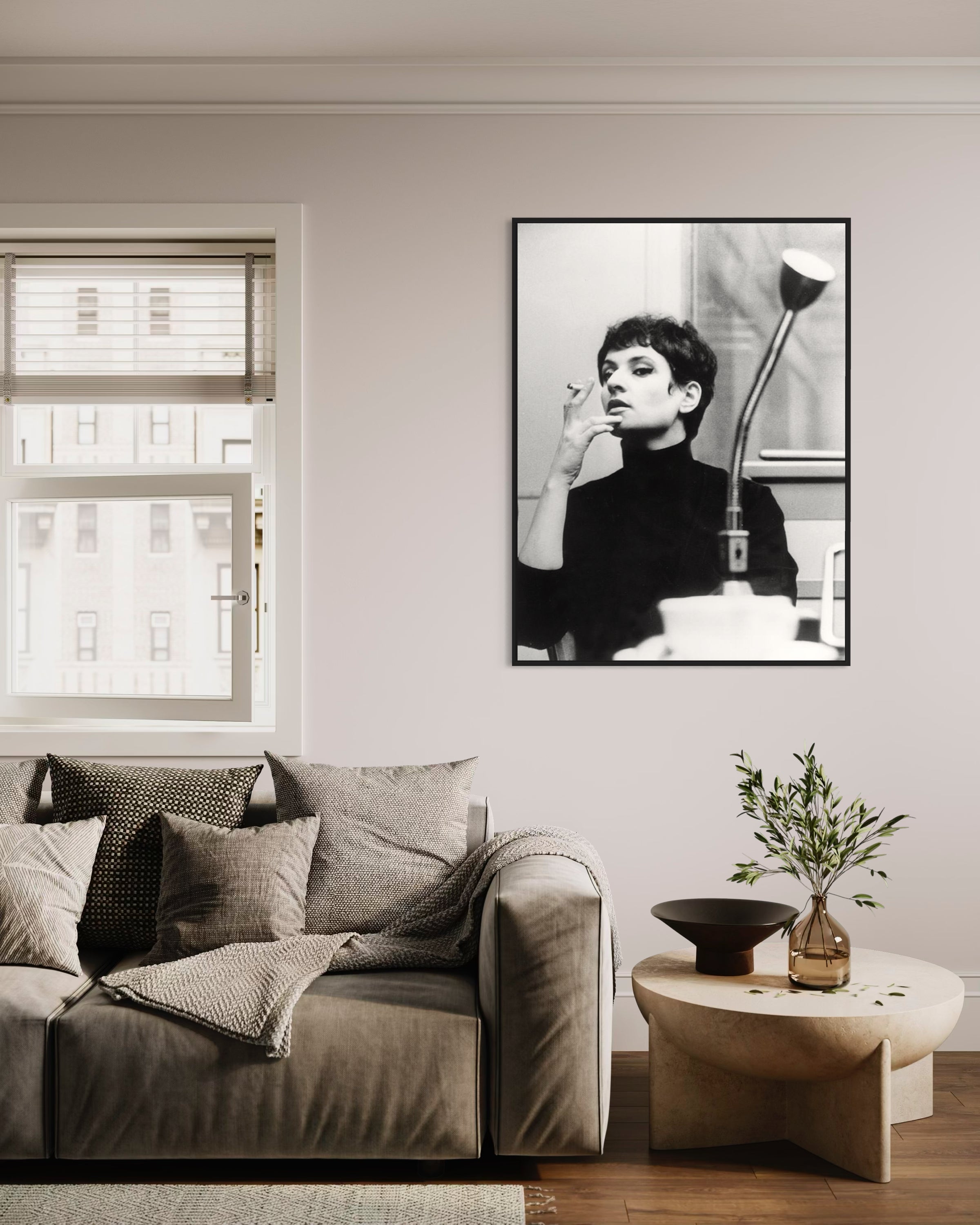 La chanteuse Barbara - Photo d'art