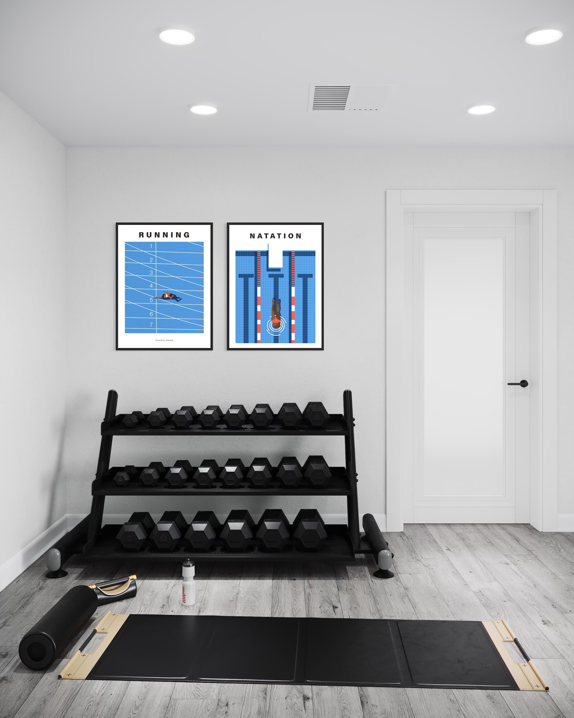 Natation - Illustration d'art