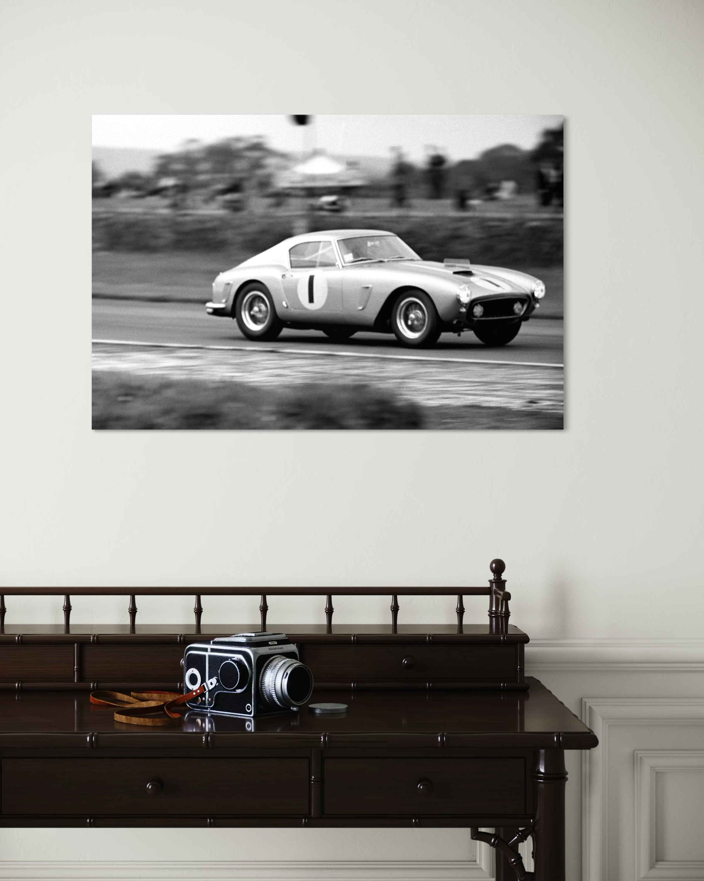 Whitehead conduit une Ferrari 250GT SWB - Photo d'art