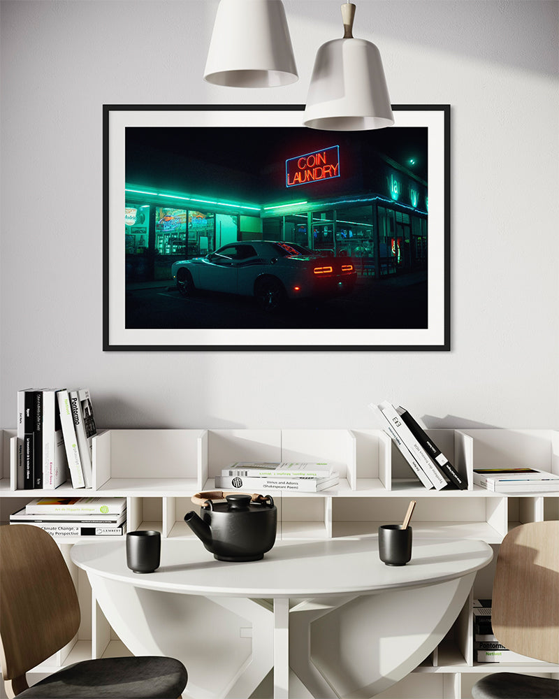 Coin laundry - Photo d'art