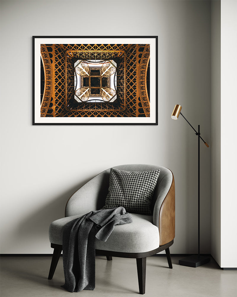 EIFFEL LOOK UP - Photo d'art