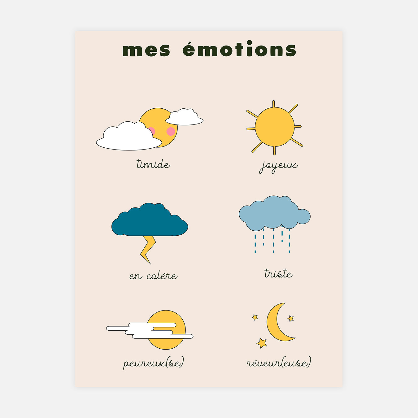 Mes émotions - Illustration d'art