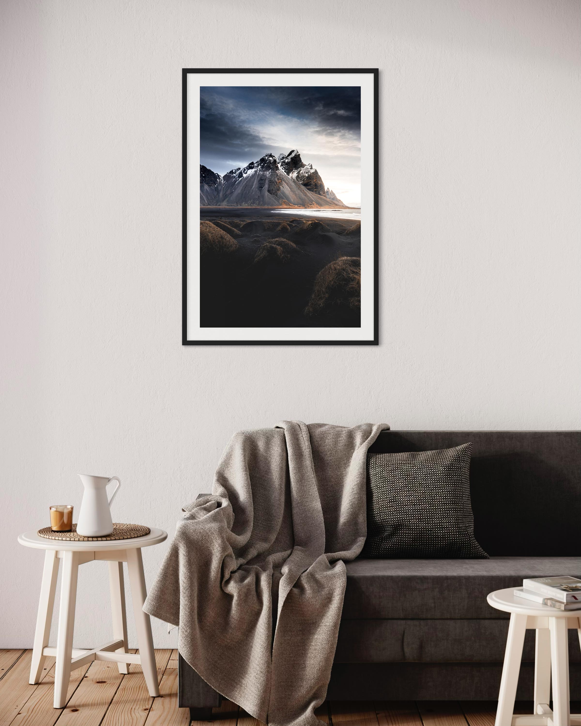 Entre plage et montagne - Photo d'art