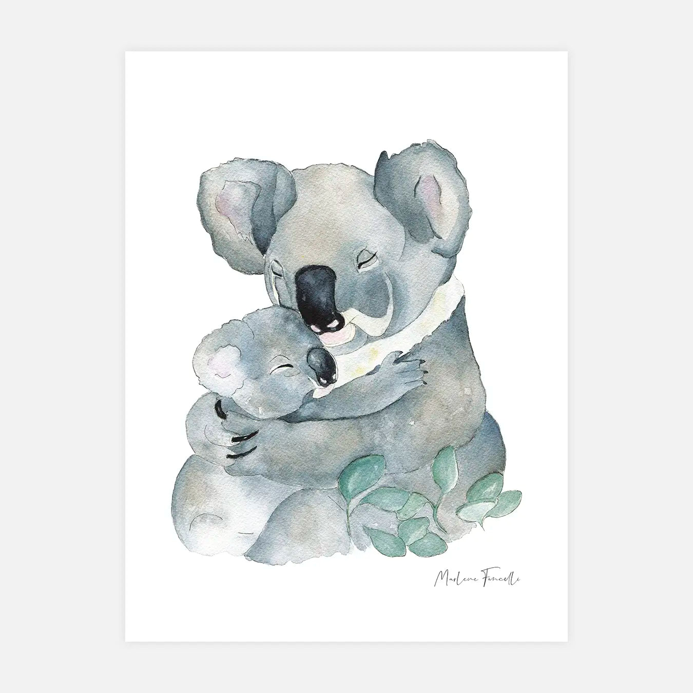 Famille Koala - Affiche