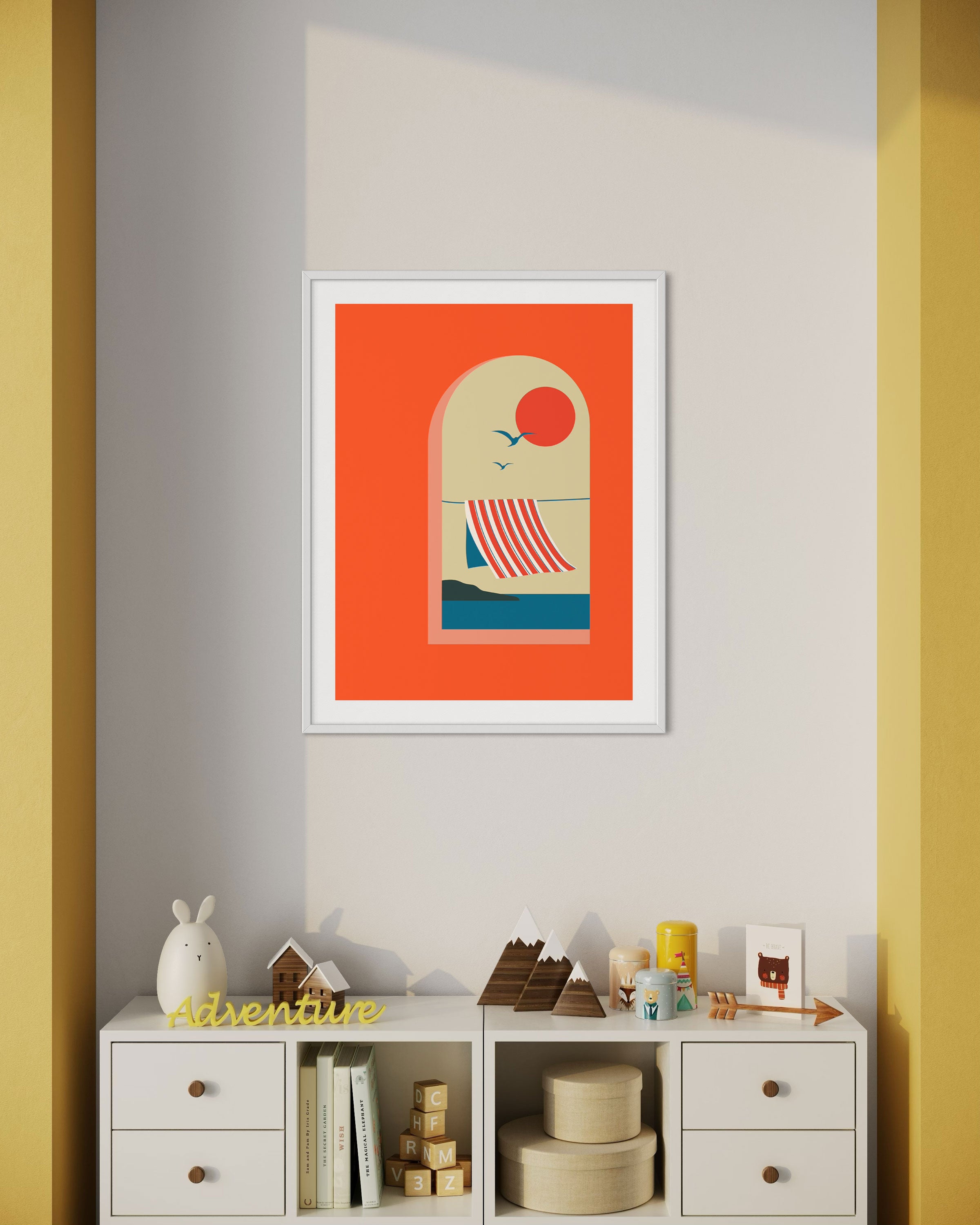 Fenêtre sur l'été - Illustration d'art