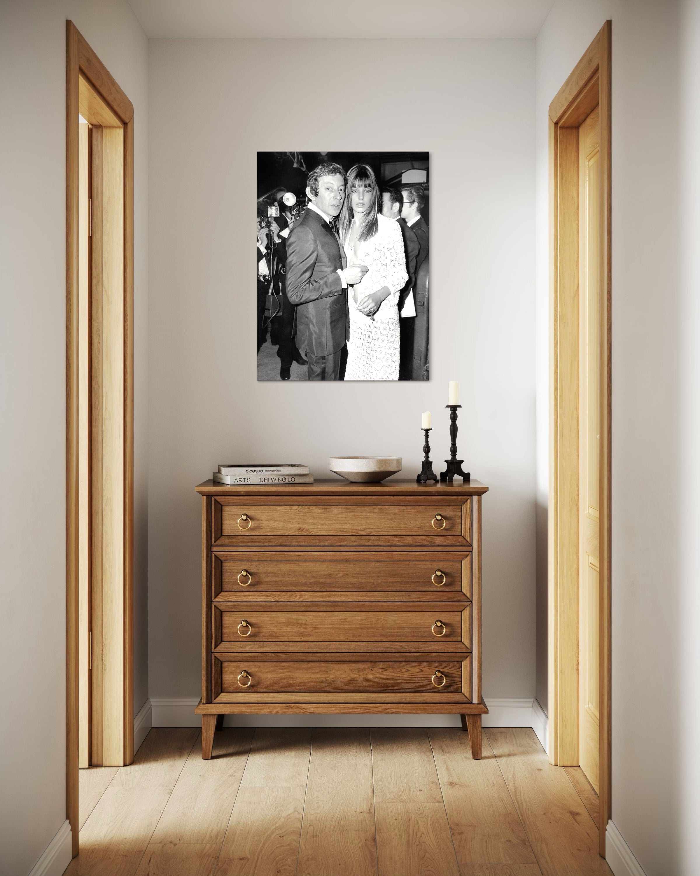 Gainsbourg et Birkin au Gala des artistes - Photo d'art