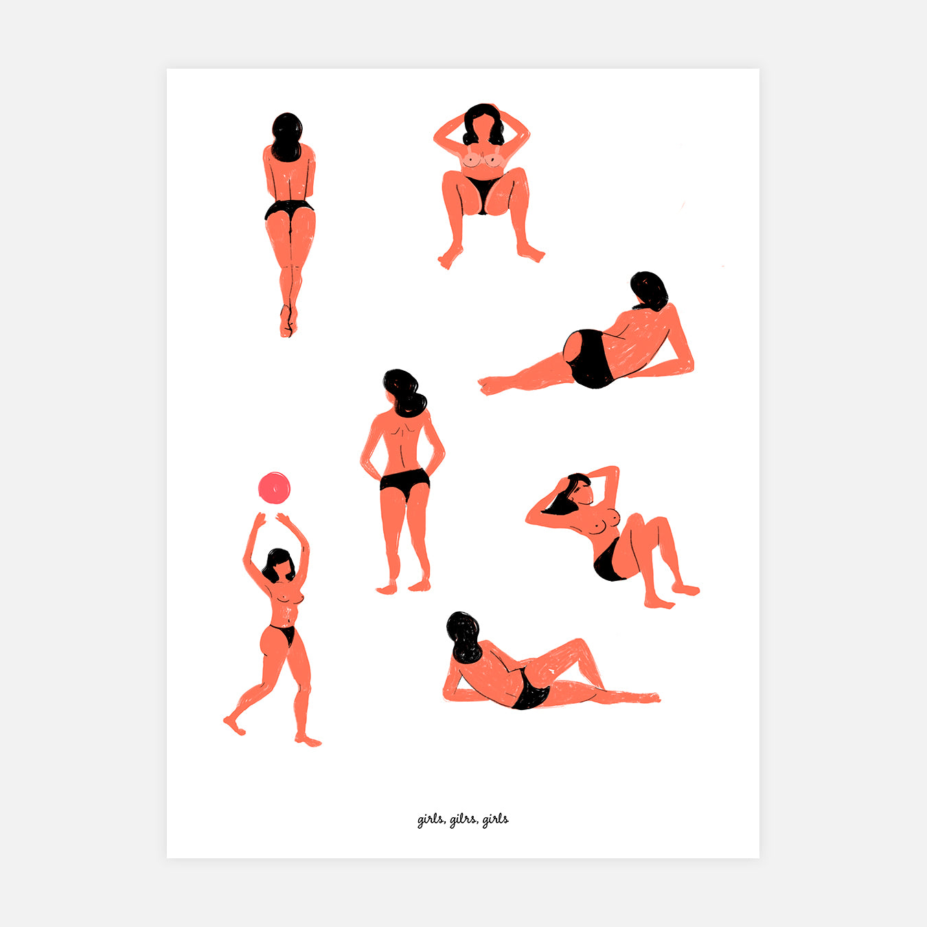 Girls - Illustration d'art