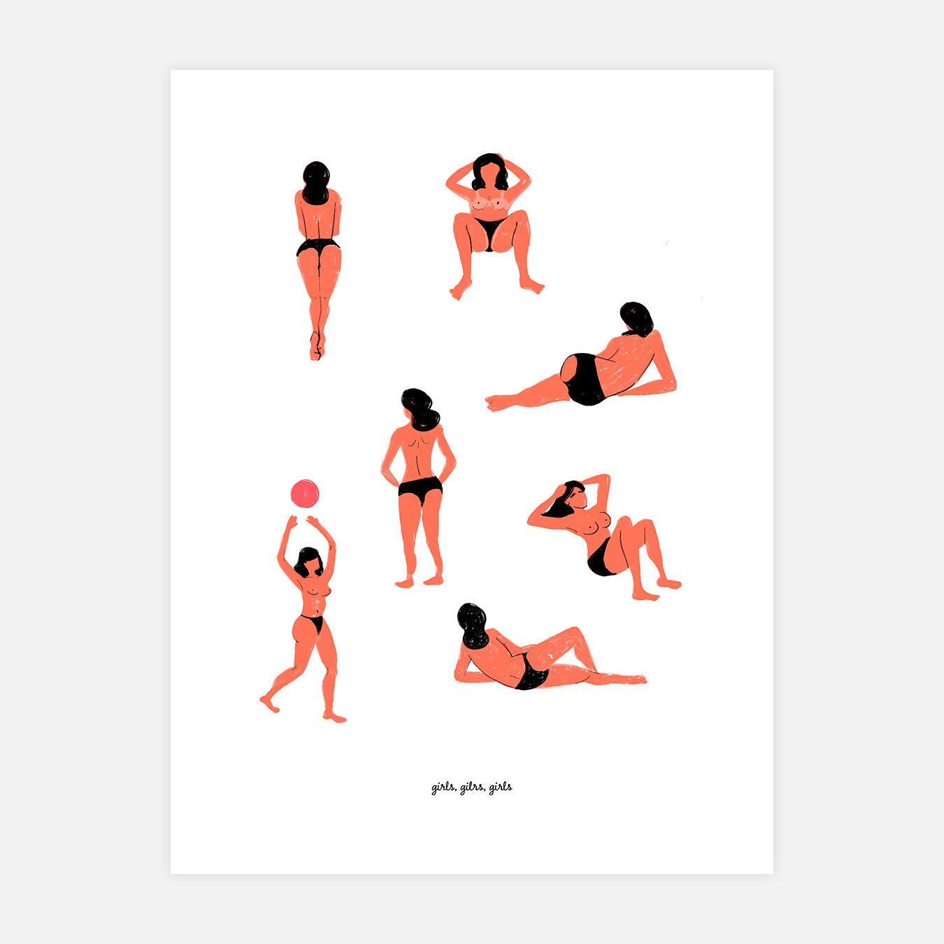 Girls - Illustration d'art