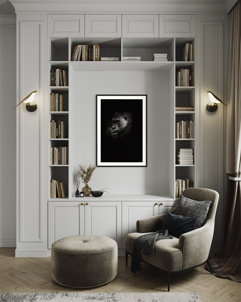 Gorille mystère - Photo d'art