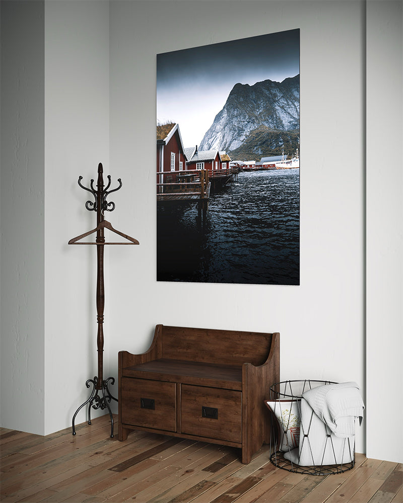 Les cabanes norvégiennes - Photo d'art