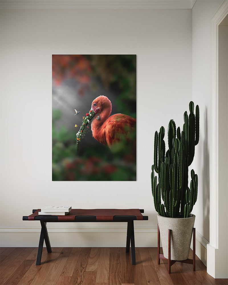 L'ibis fleuri - Art digital