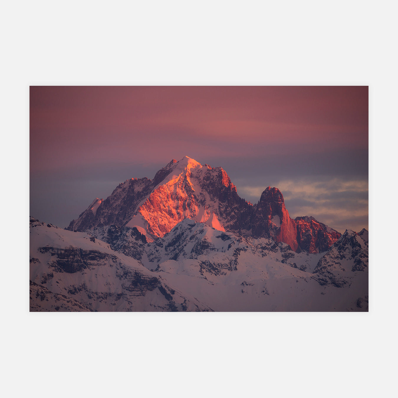 Lueurs alpines - Photo d'art