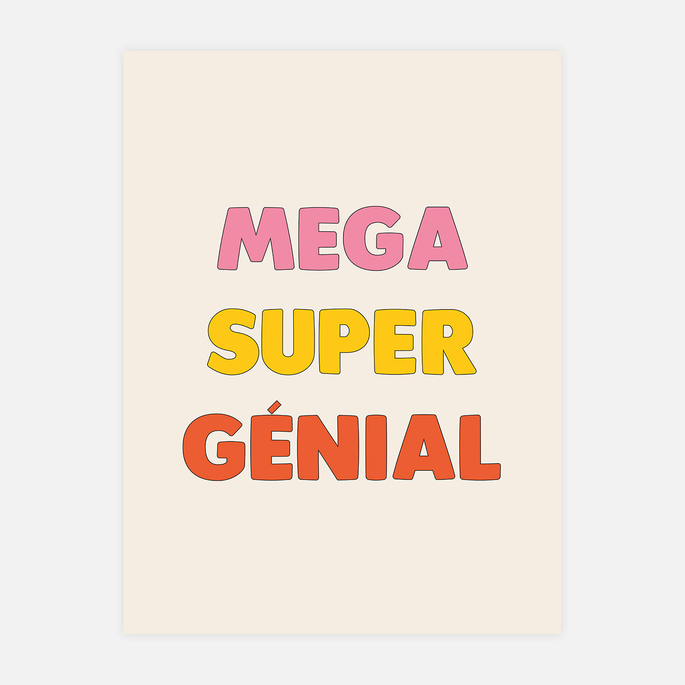 Méga Super Génial - Illustration d'art