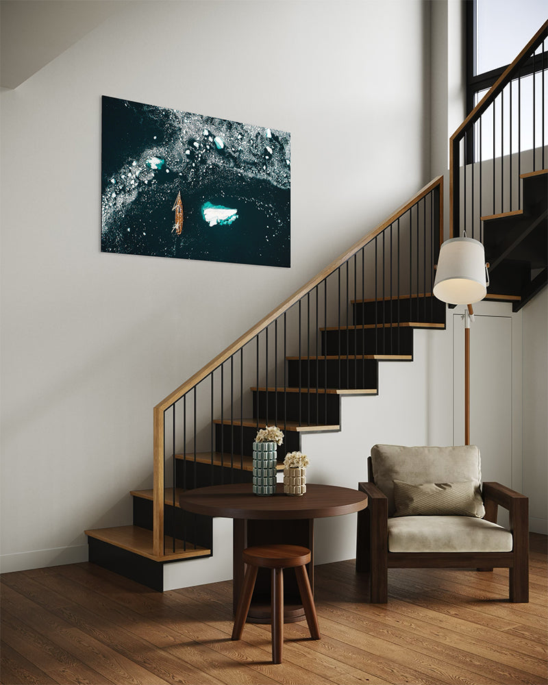 Navigation en eau glacée - Photo d'art