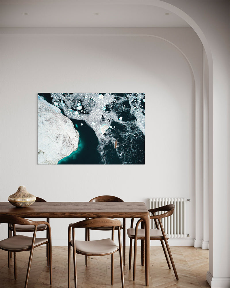 Navigation entre les icebergs - Photo d'art