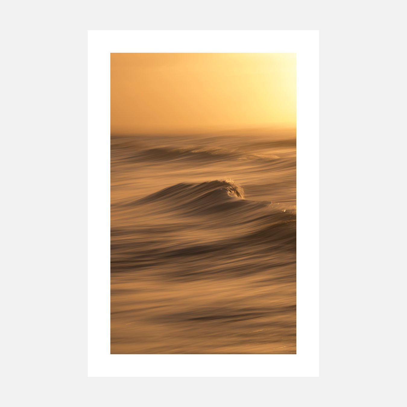 Onde dorée - Photo d'art