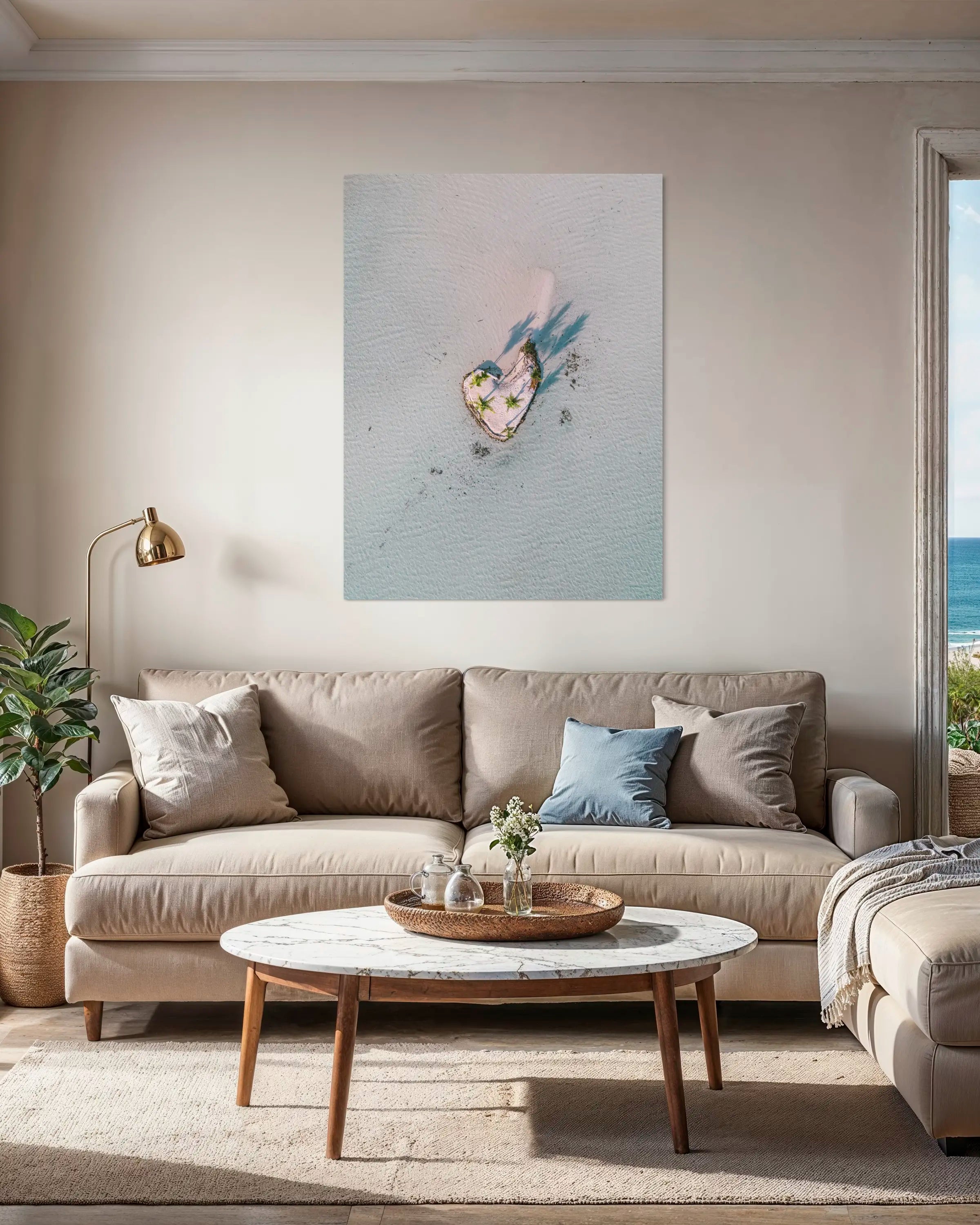 Île en coeur - Photo d'art