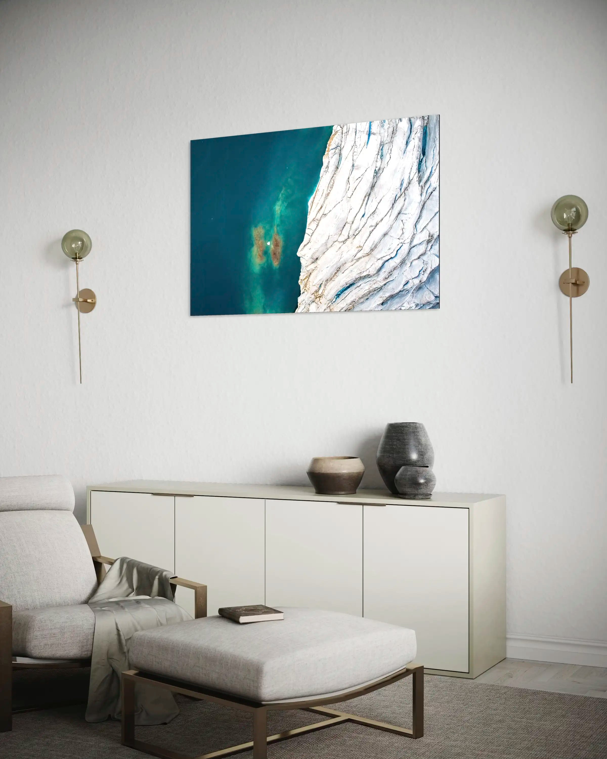 Au dessus du glacier - Photo d'art