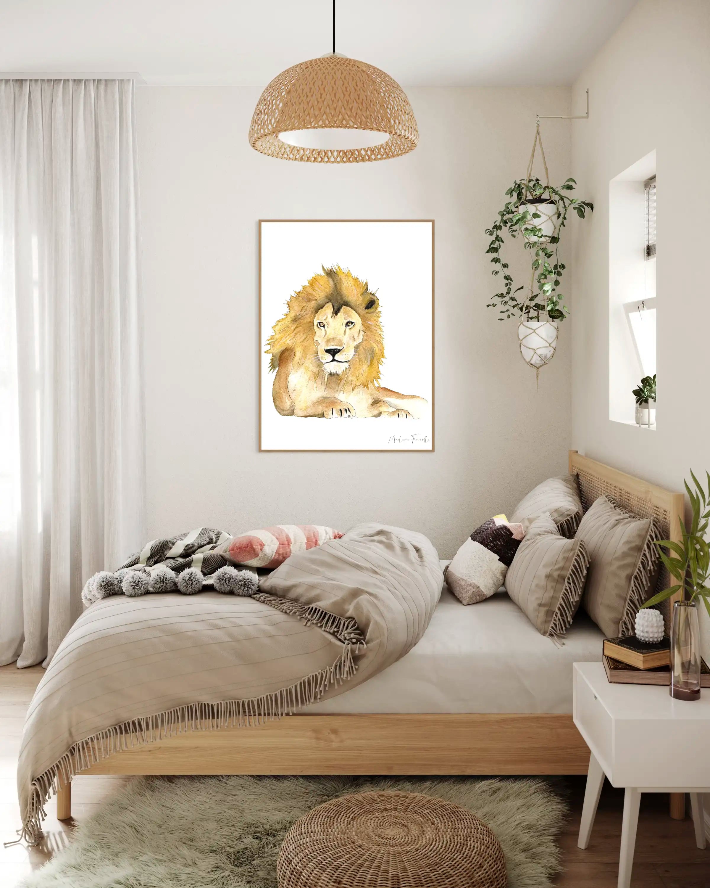Léo le lion - Illustration enfant