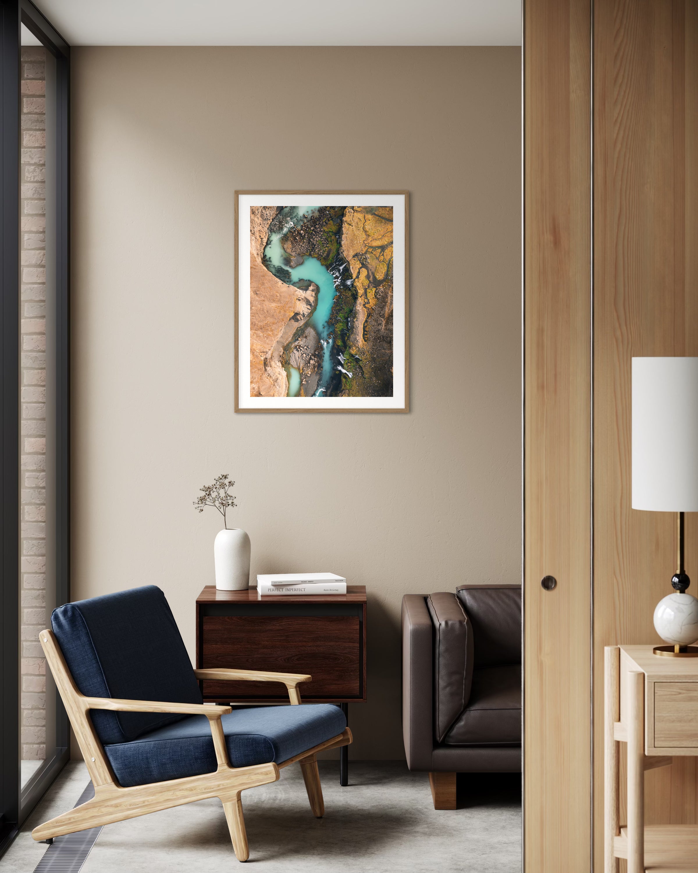 Rivière bleue - Photo d'art