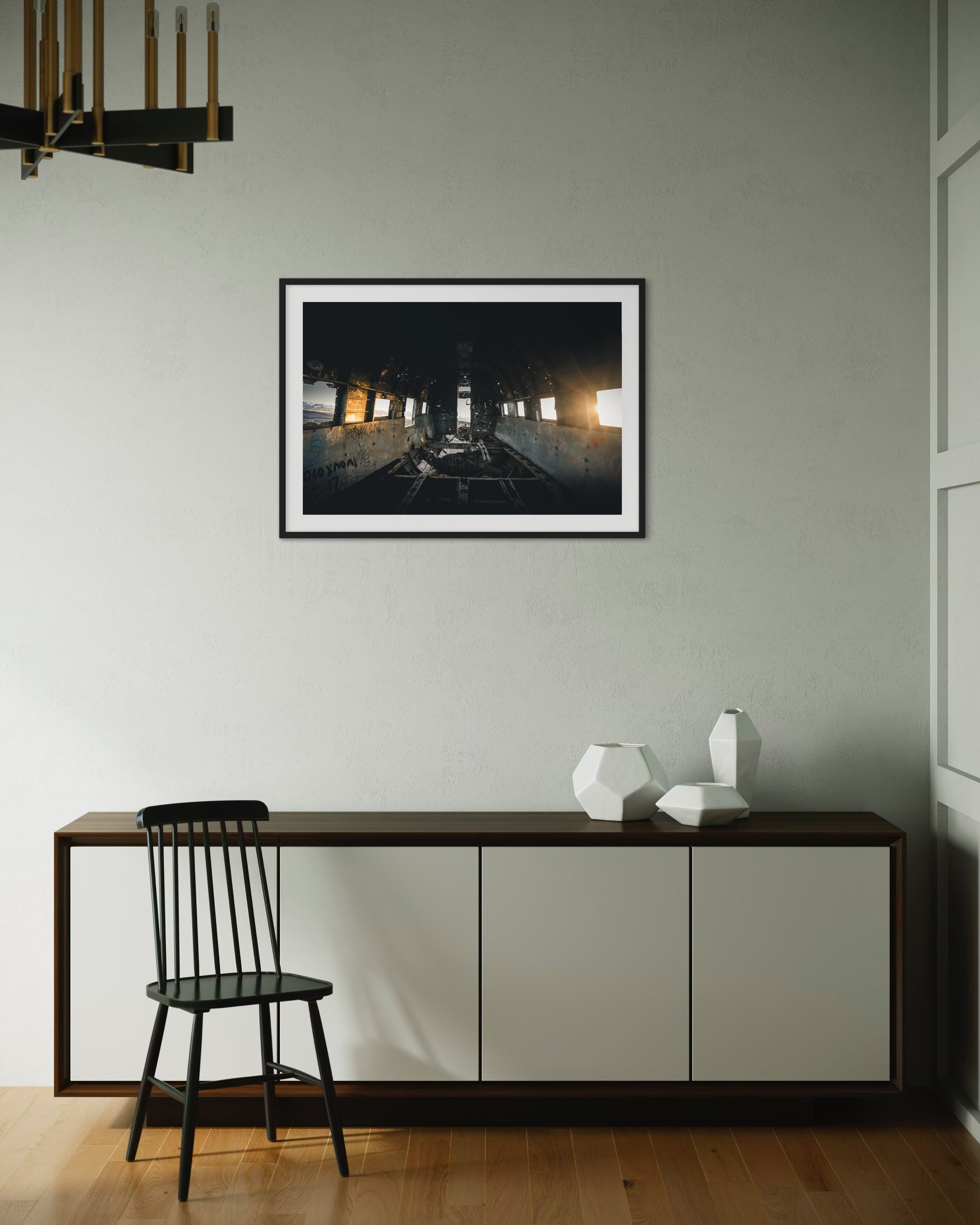 Vue intérieure du DC-3 - Photo d'art