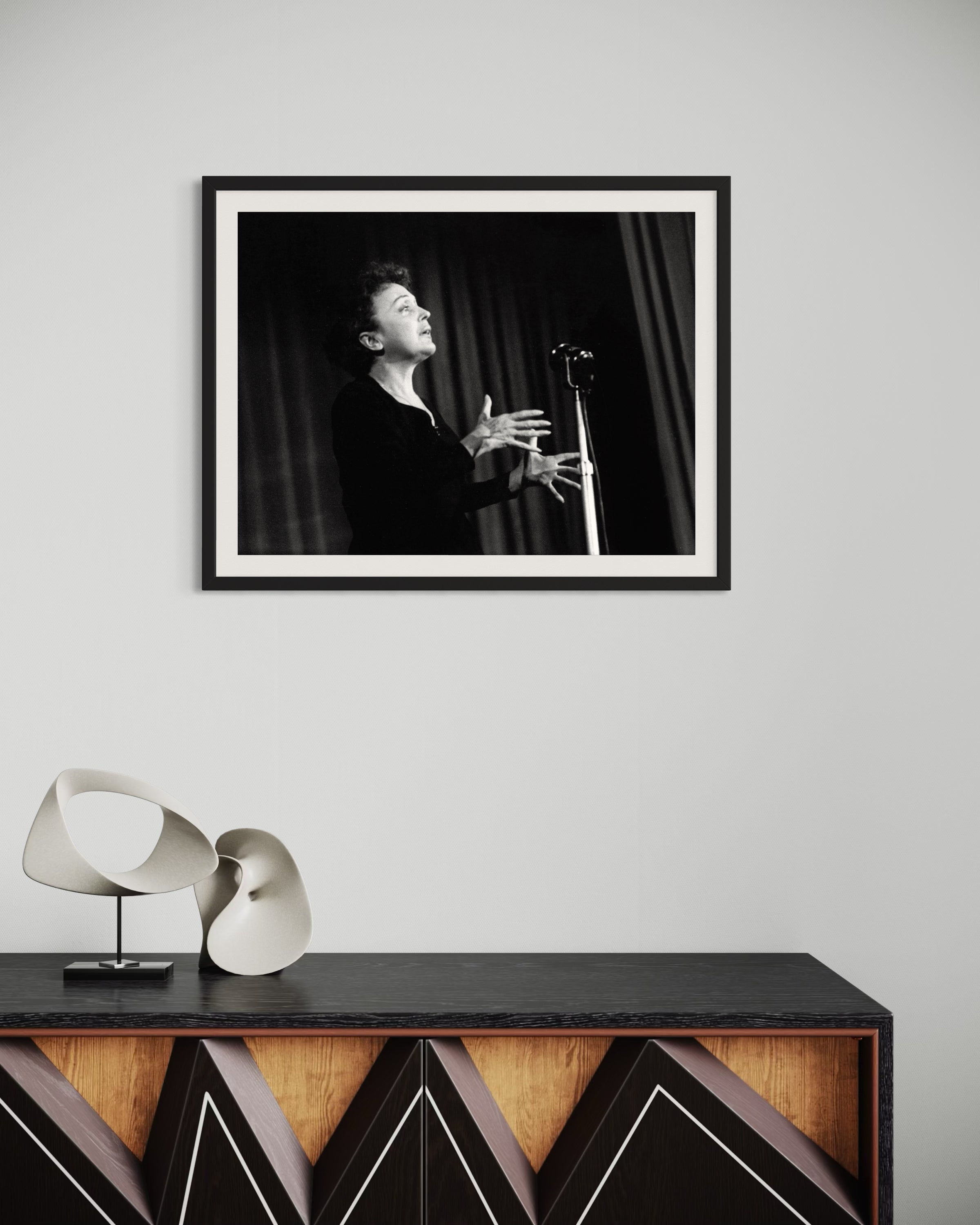 Edith Piaf sur scène - Photo d'art