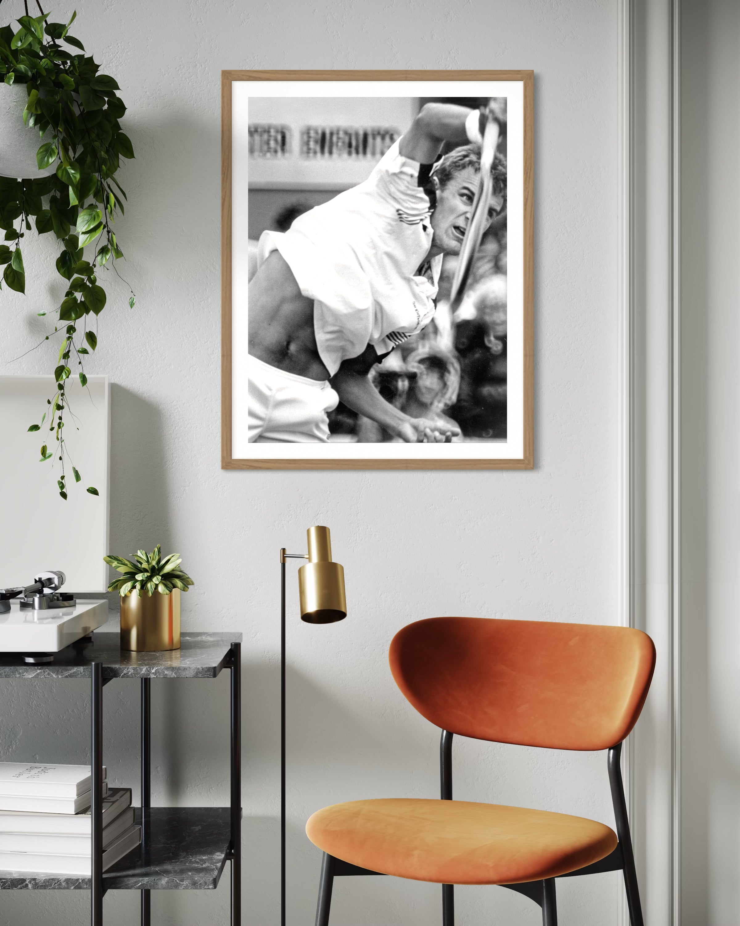 Mats Wilander à Roland Garros - Photo d'art