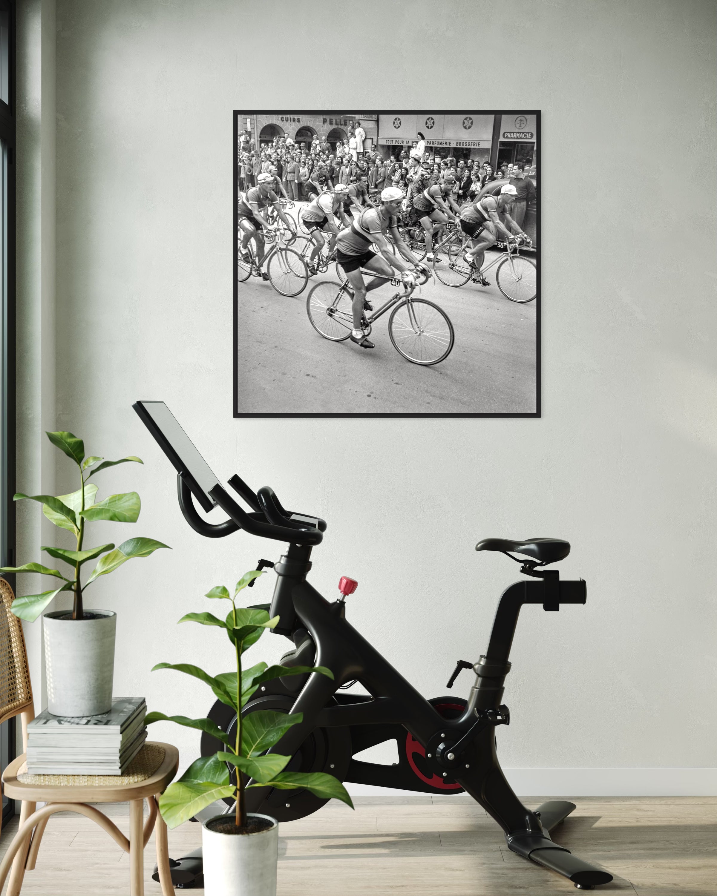 Départ d'une étape du Tour de France à Lausanne - Photo d'art