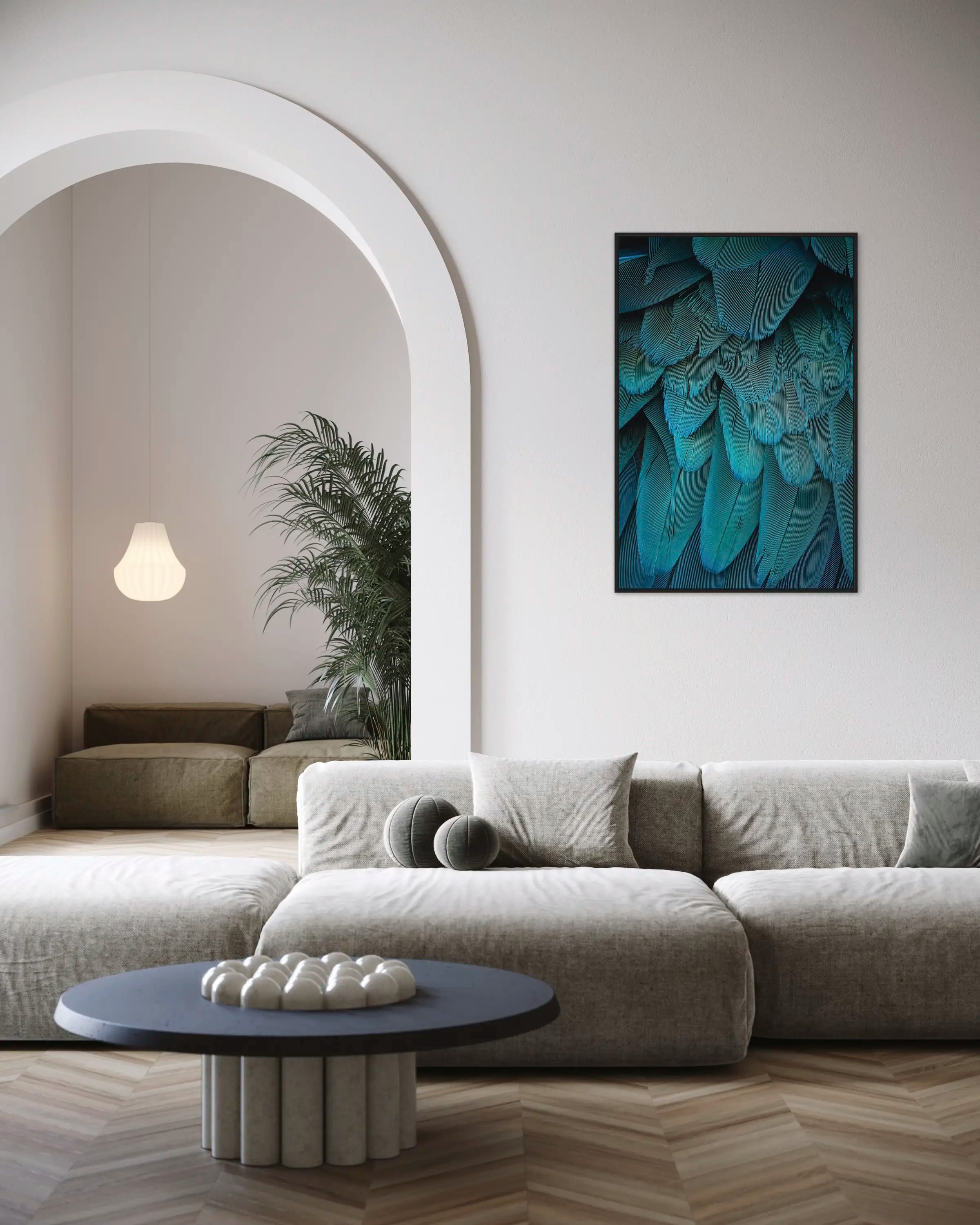 Blue Feather - Photo d'art