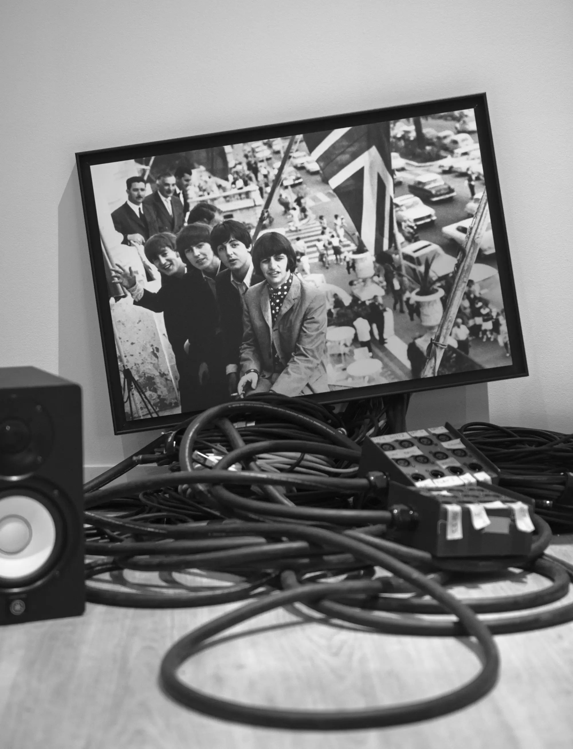 Les Beatles sur la terrasse du Negresco Hôtel - Photo d'art