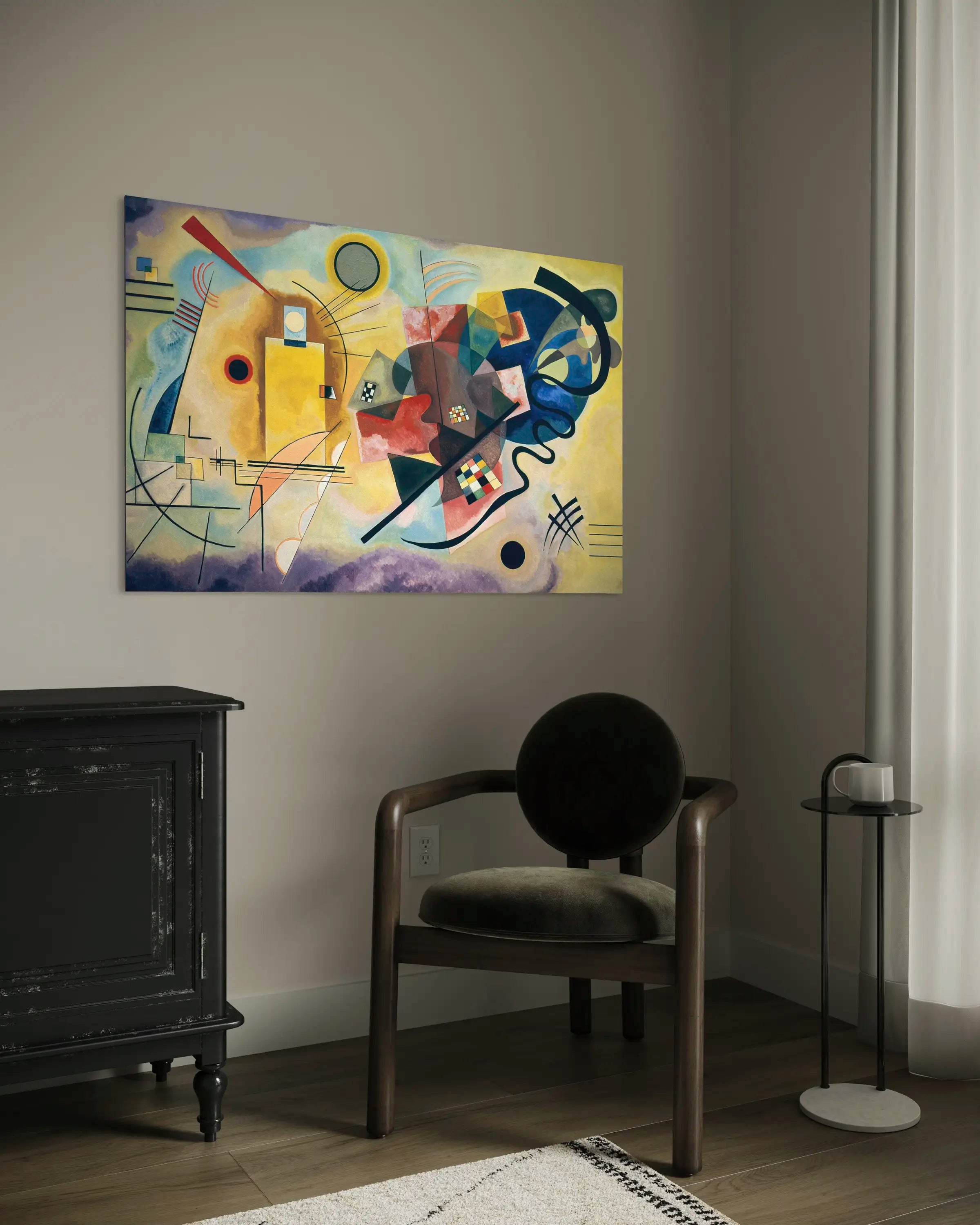 Jaune-Rouge-Bleu - Peinture d'art