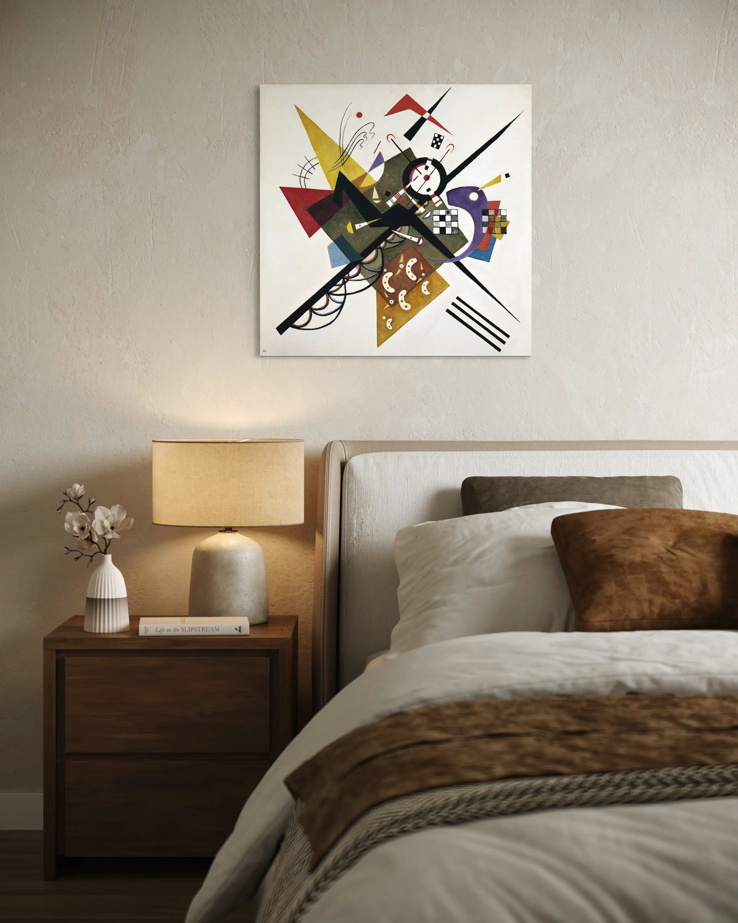 Sur blanc II - Peinture d'art