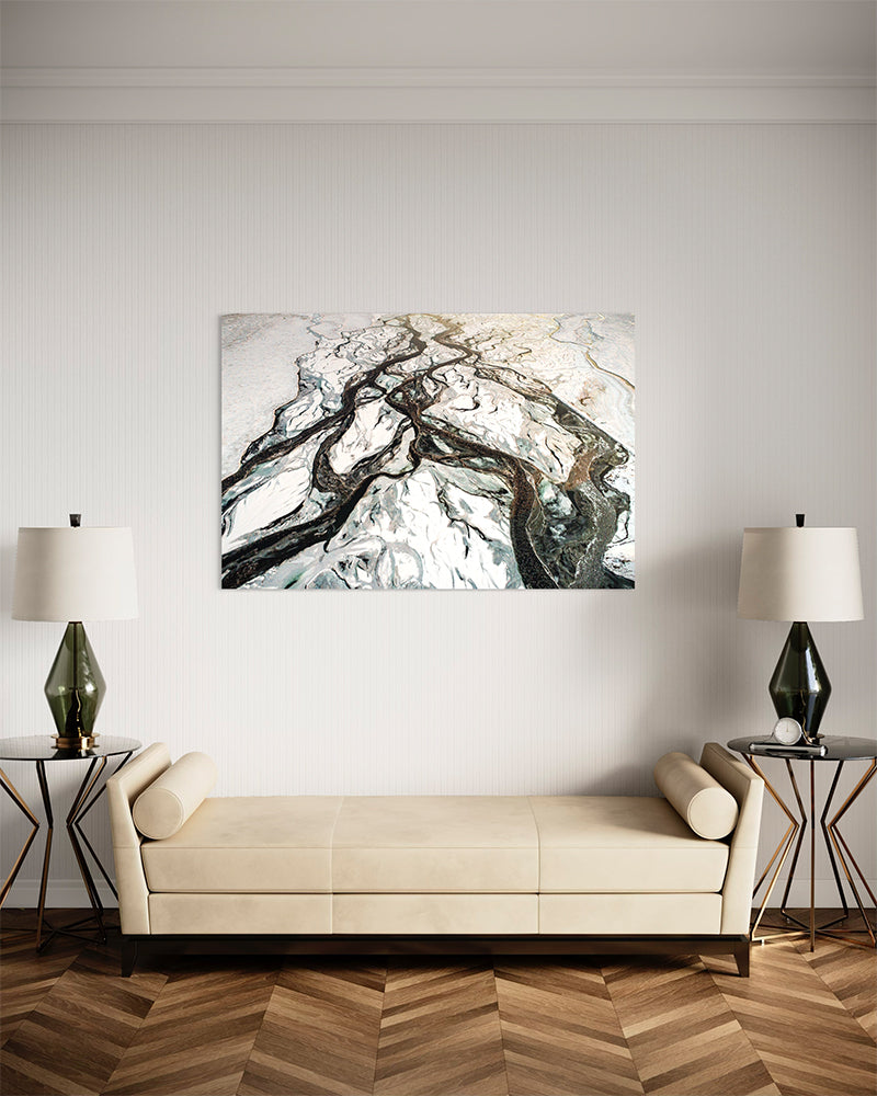 Rivière hivernale - Photo d'art