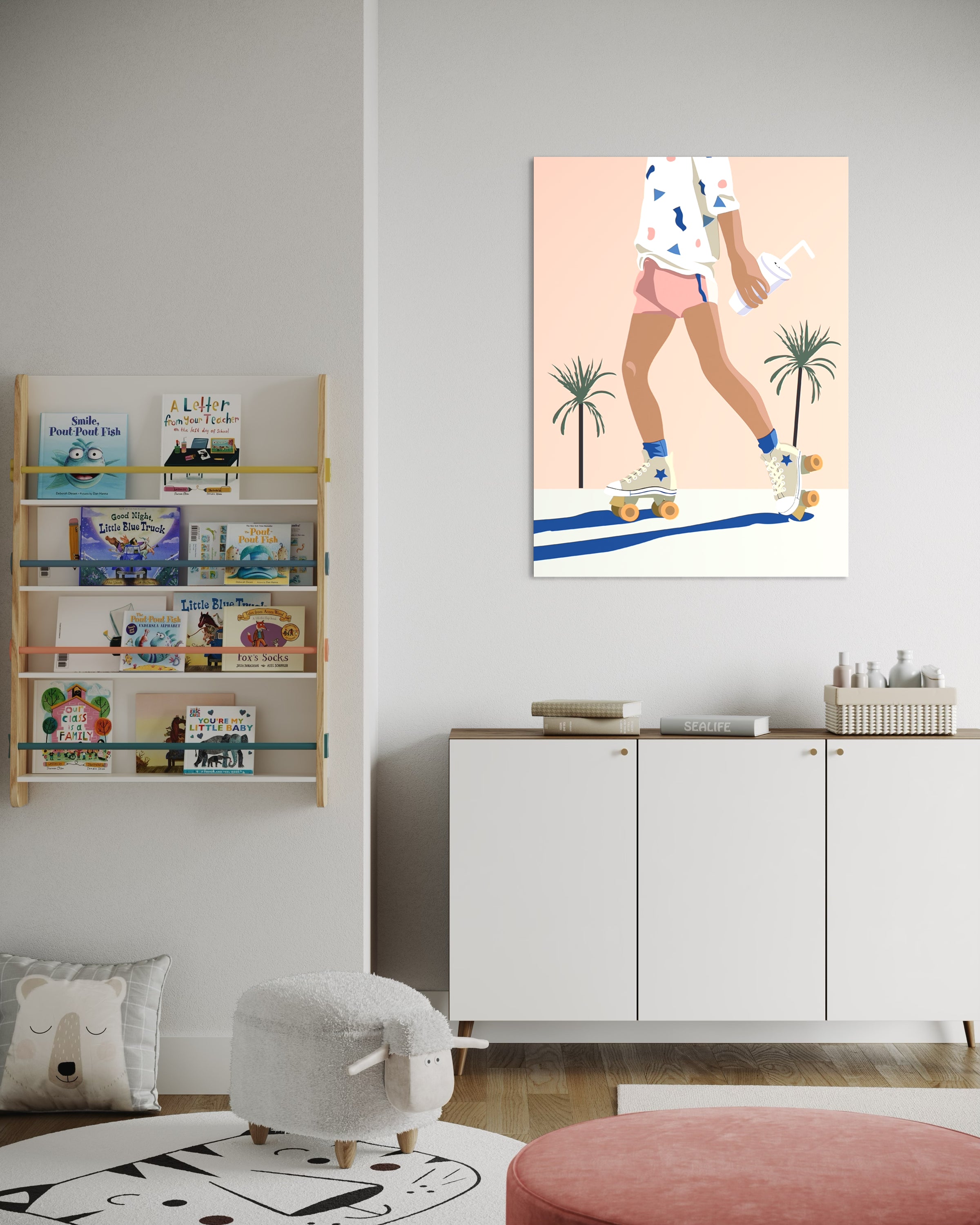 Rollers - Illustration d'art