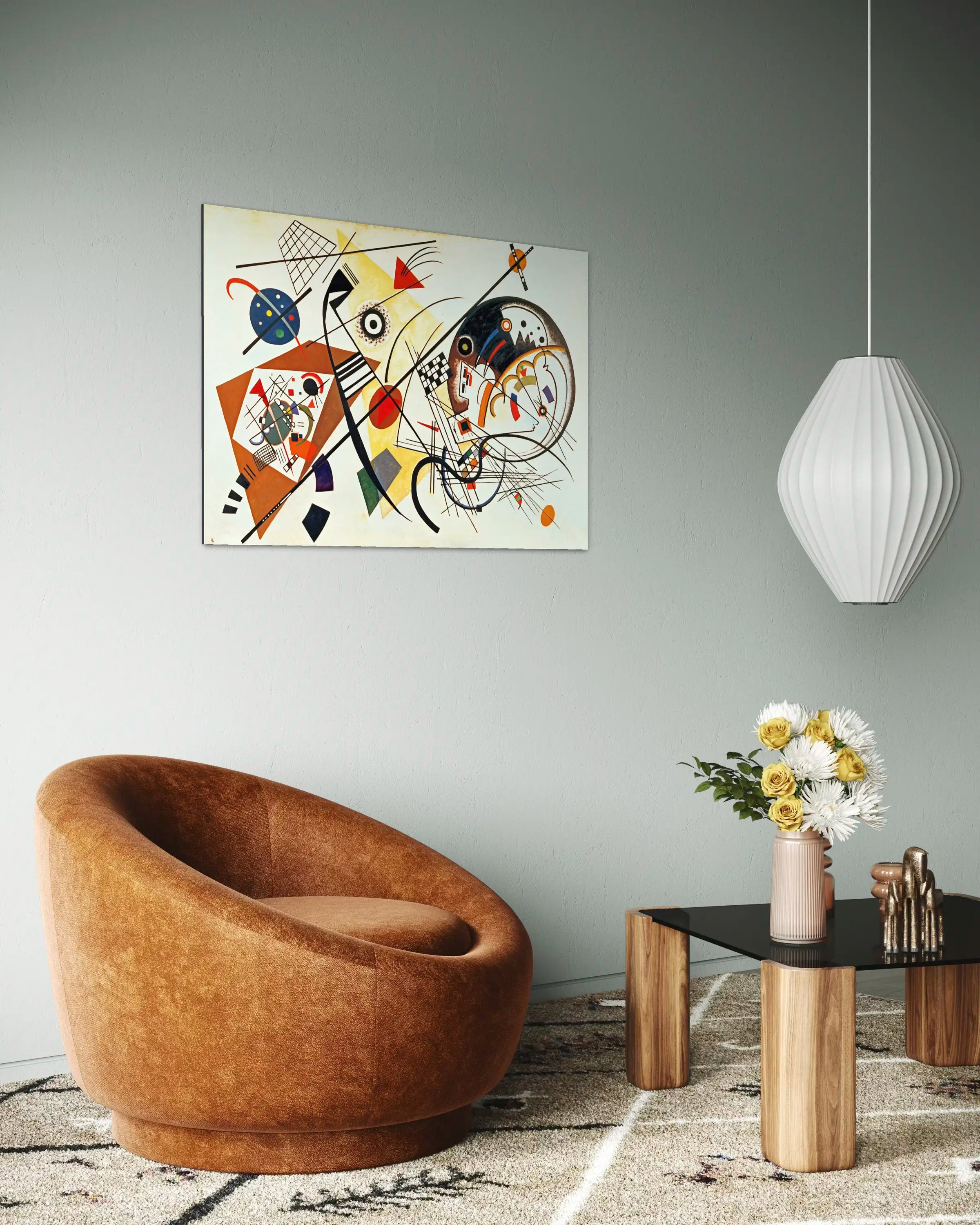 Lignes intersectantes - Peinture d'art