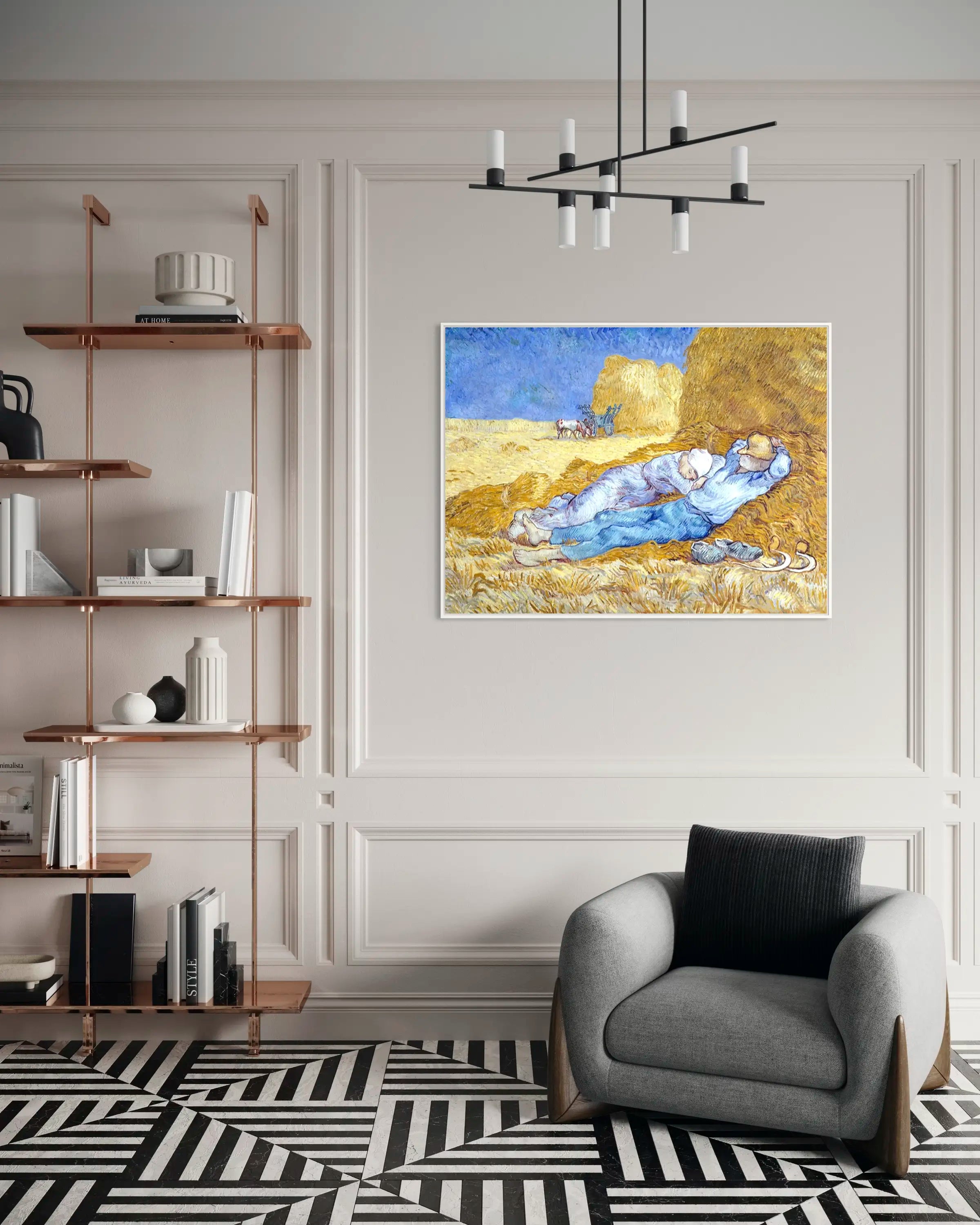 La sieste - Peinture d'art