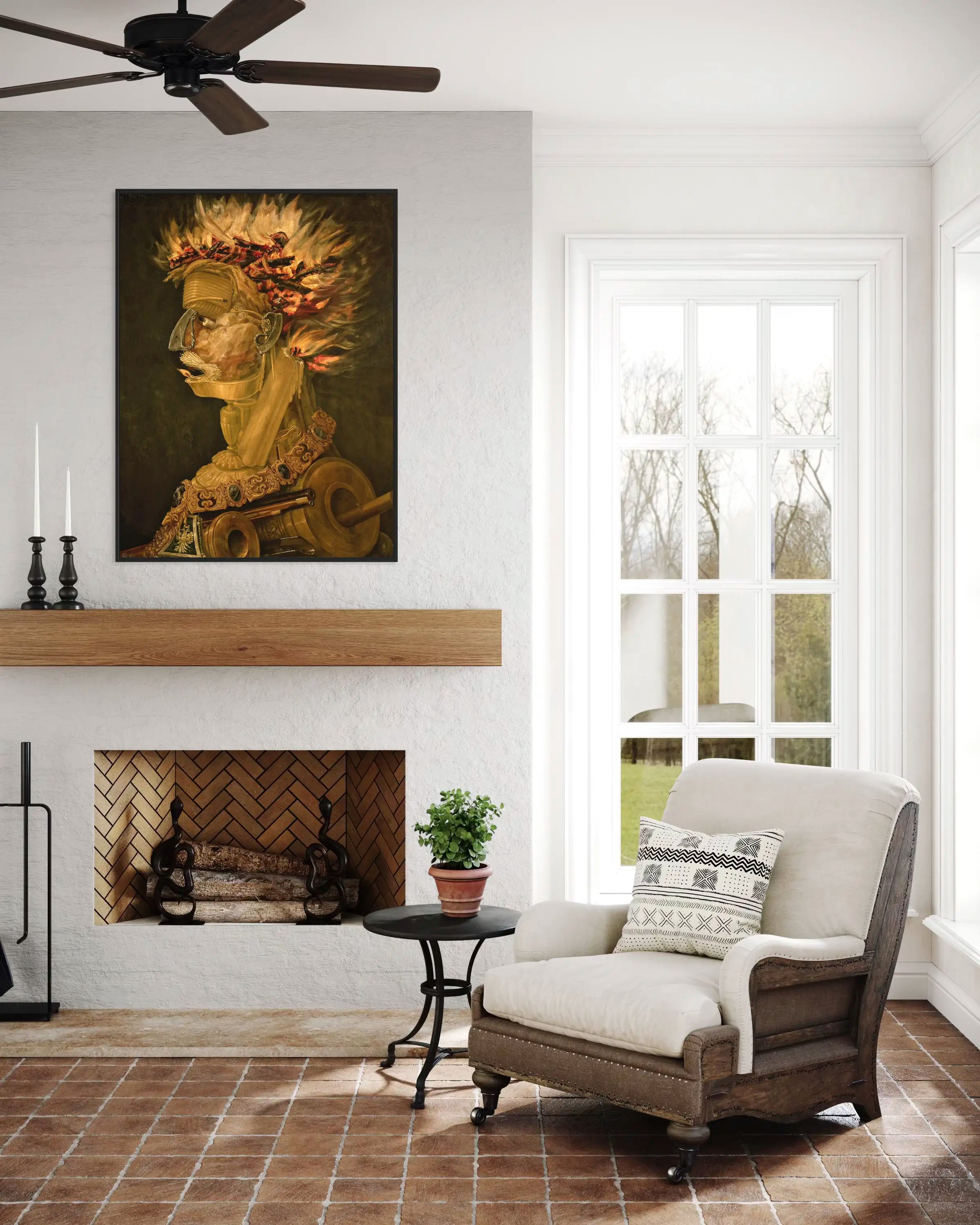 Le feu - Peinture d'art