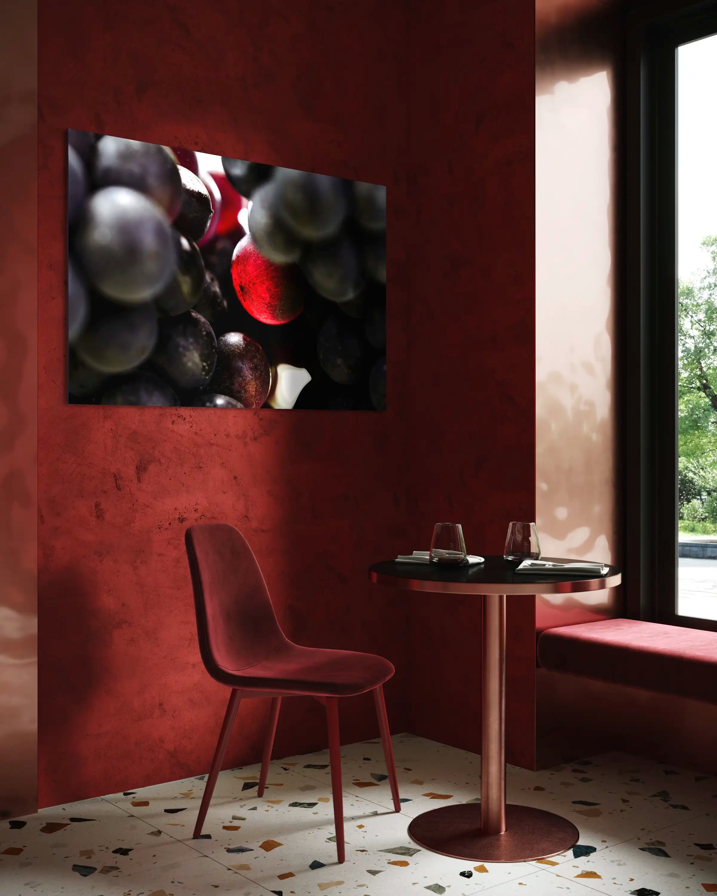 Rubis de vigne - Photo d'art