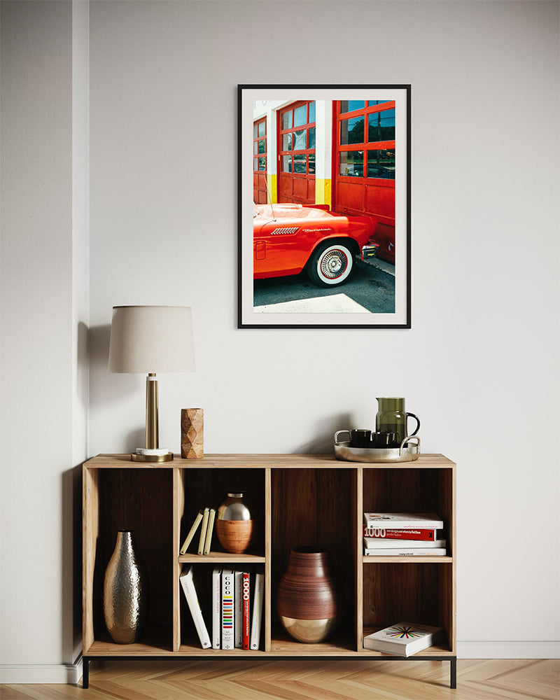 Voiture rouge - Photo d'art