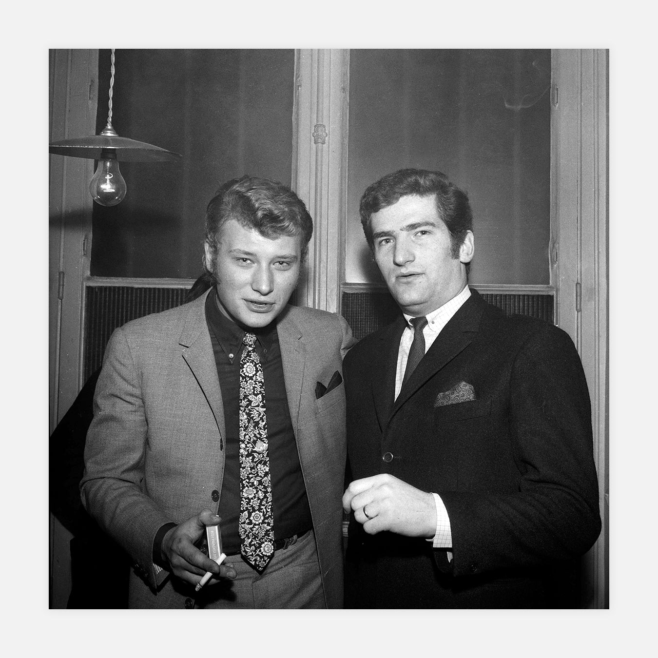 Johnny Hallyday et Eddy Mitchell - Photo d'art