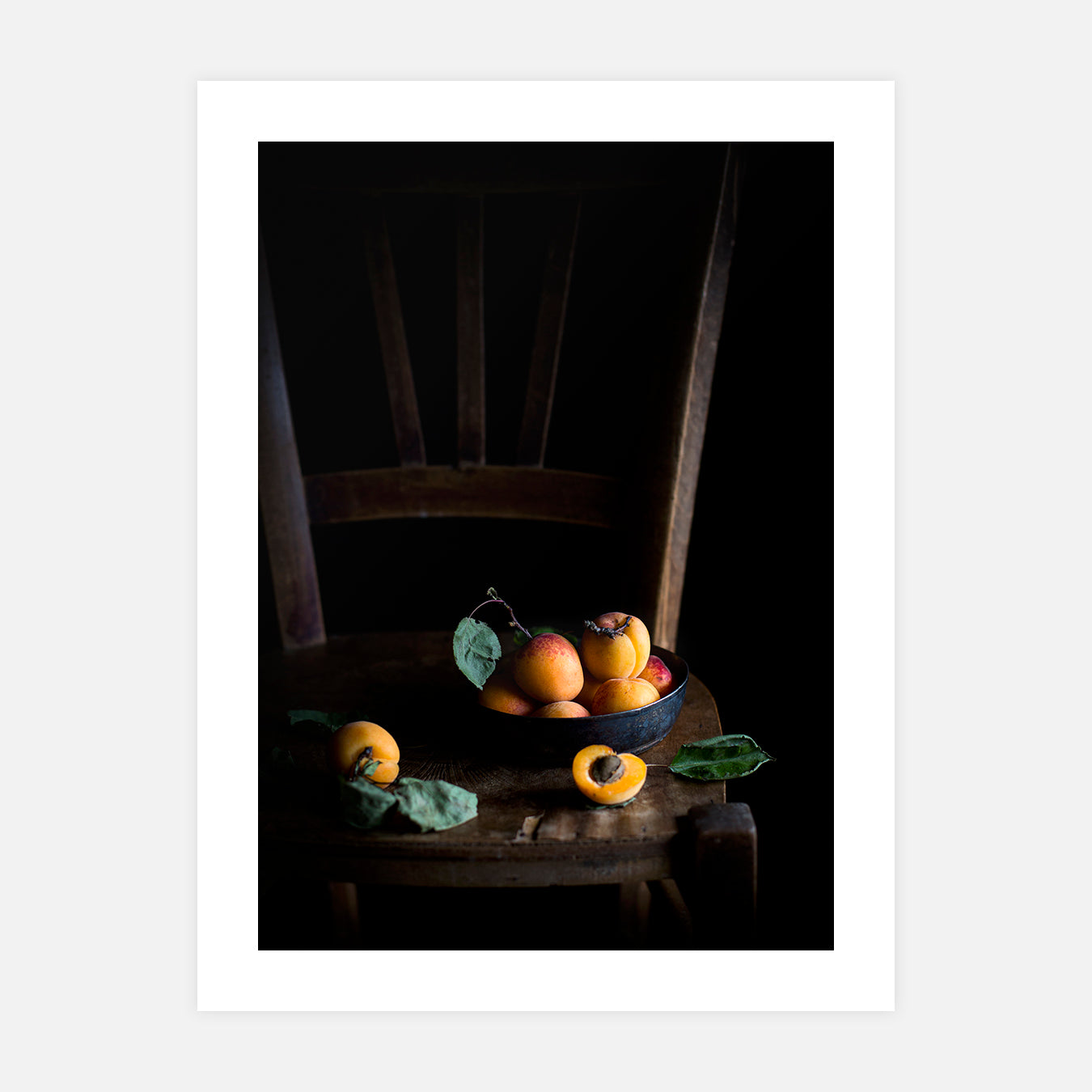 Nature morte abricots - Photo d'art