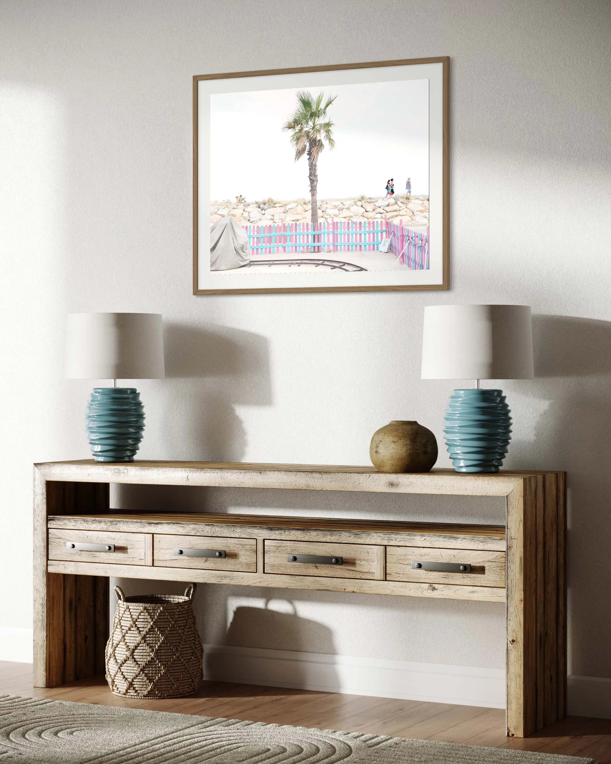 Palm Train - Photo d'art