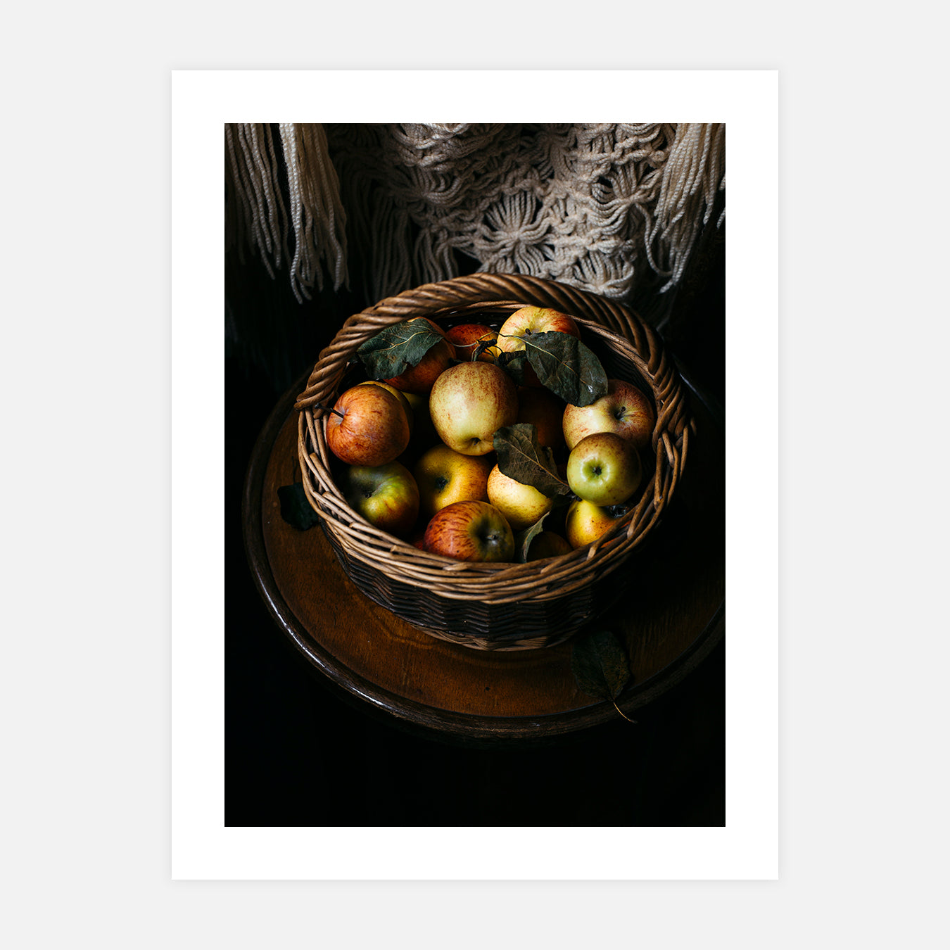 Un beau panier de pommes - Photo d'art