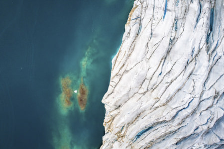 Photo au dessus du glacier ledoux